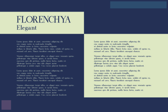 Florenchya Font - Preview 1