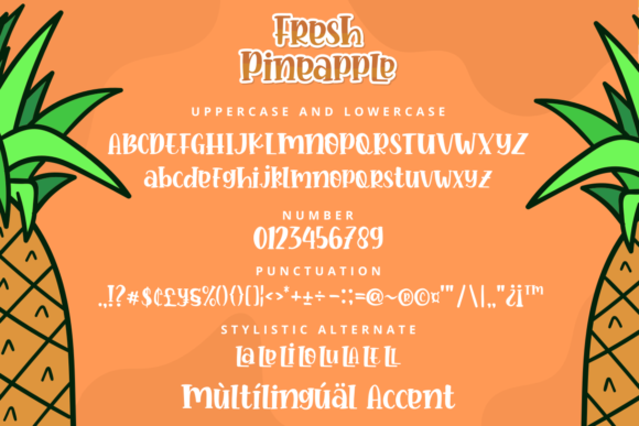 Fresh Pineapple Font - Preview 6