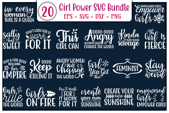 Girl Power Design Bundle Graphic by Creative Booth · Creative Fabrica