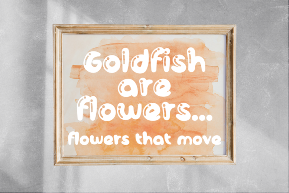 Goldfish Font - Preview 4