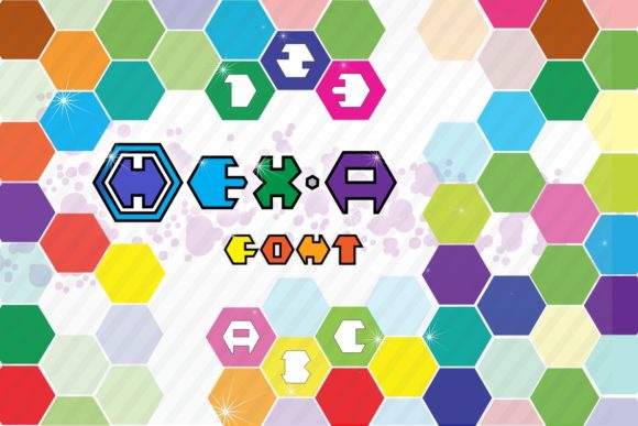 Hex-a Font PNG with transparent background - Preview 1