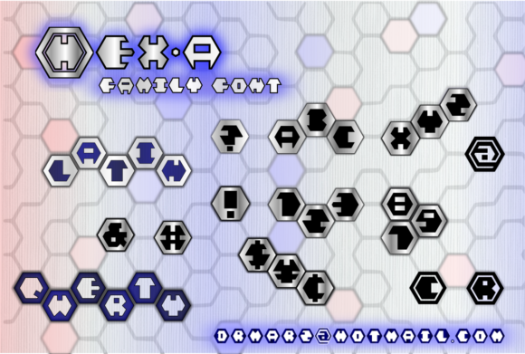 Hex-a Font PNG with transparent background - Preview 2