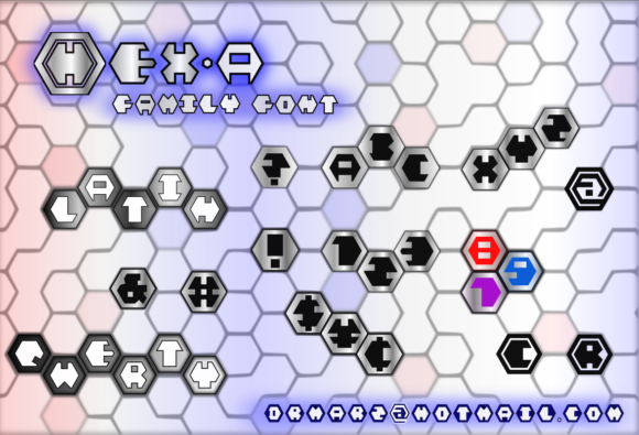 Hex-a Font PNG with transparent background - Preview 3