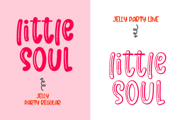 Jelly Party Font PNG with transparent background - Preview 1
