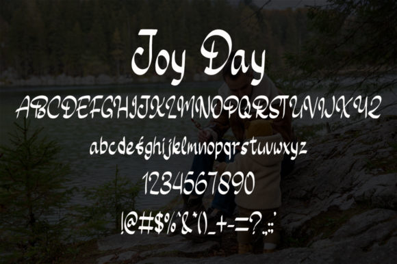 Joy Day Font PNG with transparent background - Preview 3