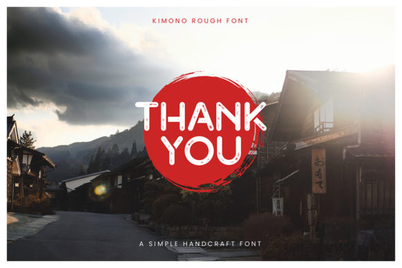 Kimono Font PNG with transparent background - Preview 3