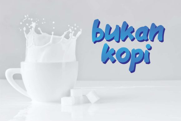 Milk Font PNG with transparent background - Preview 2