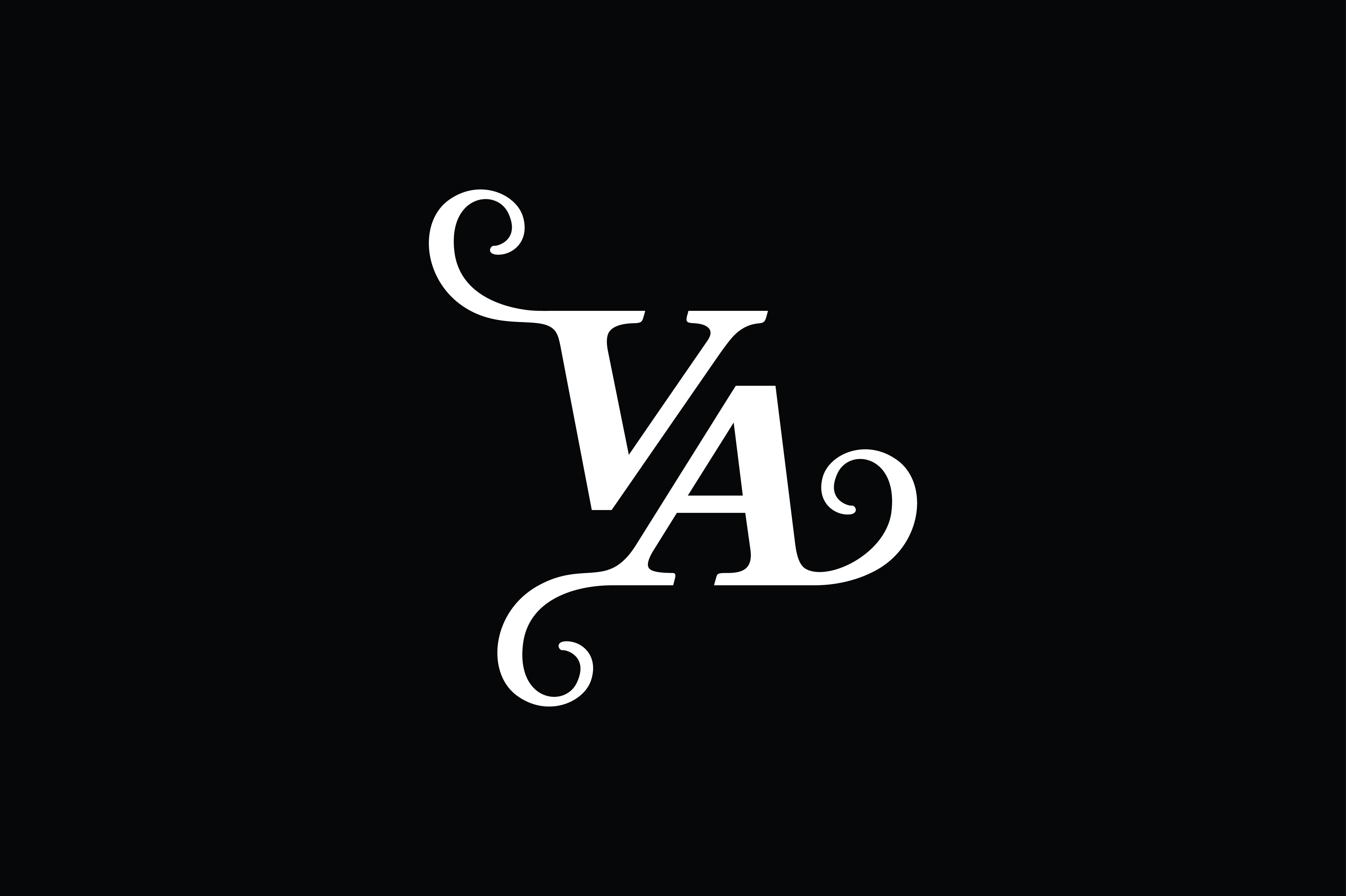 Monogram VA Logo V2 Graphic by Greenlines Studios · Creative Fabrica