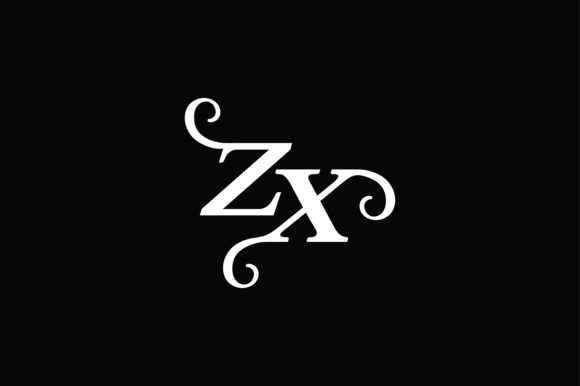 Monogram ZX Logo V2 Graphic by Greenlines Studios · Creative Fabrica