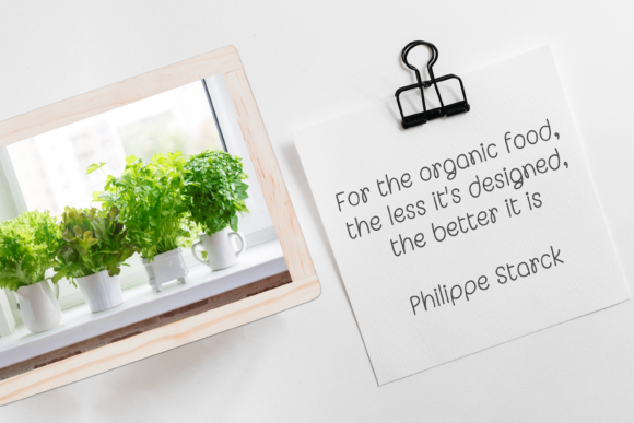 Organic Veggies Font PNG with transparent background - Preview 3