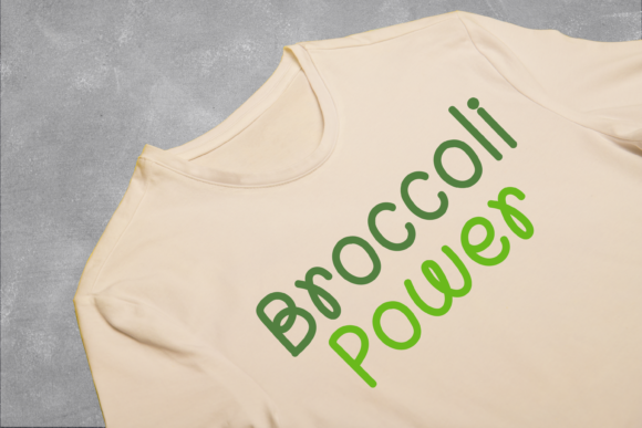 Organic Veggies Font PNG with transparent background - Preview 5