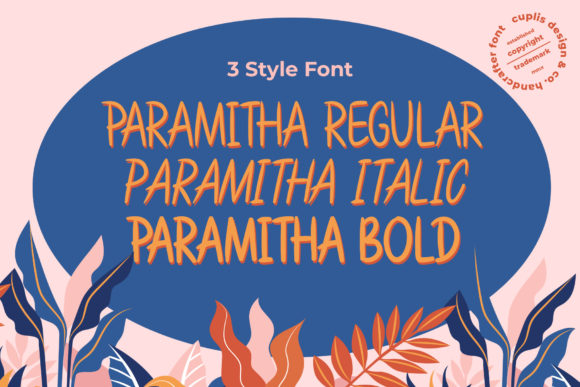 Paramitha Font PNG with transparent background - Preview 3