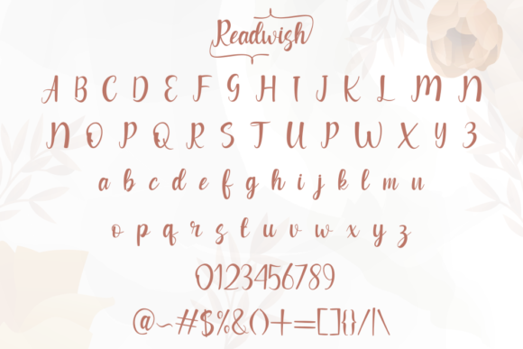 Readwish Font PNG with transparent background - Preview 6