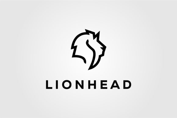 Lion Head Logo Vector Illustration Gráfico Logotipos Por lawoel