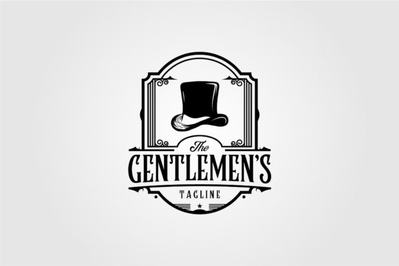Vintage Gentlemen Logo Vector Design Graphic Logos By lawoel