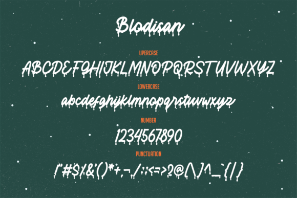 Blodisan Font - Preview 2