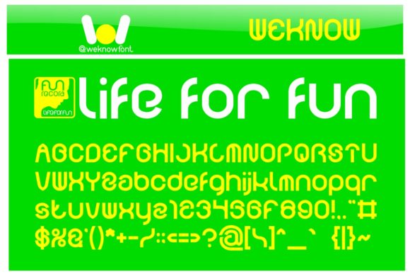 Funrecord Font - Preview 1