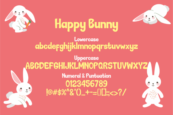 Happy Bunny Font - Preview 4