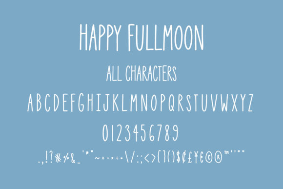 Happy Full Moon Font - Preview 2