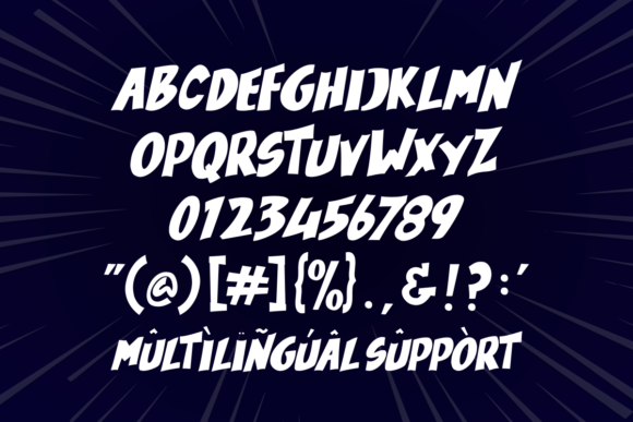 Houston Comics Font PNG with transparent background - Preview 2