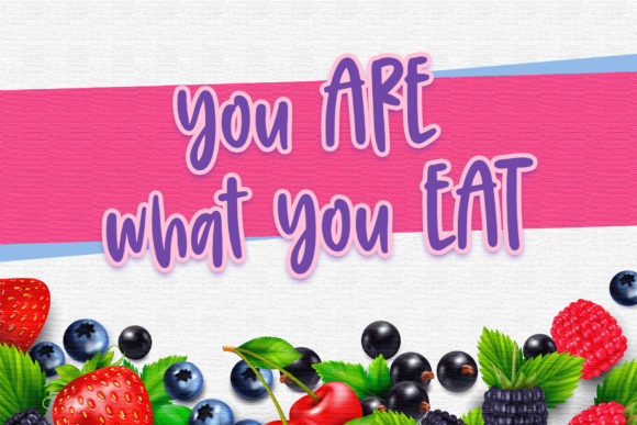 Messy Berry Font PNG with transparent background - Preview 1