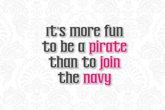 Pirate Ghost Font PNG with transparent background - Preview 3