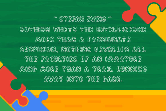 Puzzle Font PNG with transparent background - Preview 2