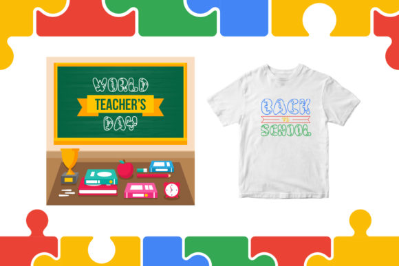 Puzzle Font PNG with transparent background - Preview 3