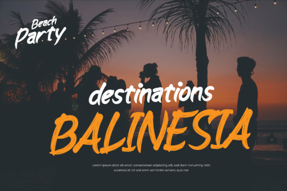 Rolling Go Font PNG with transparent background - Preview 3