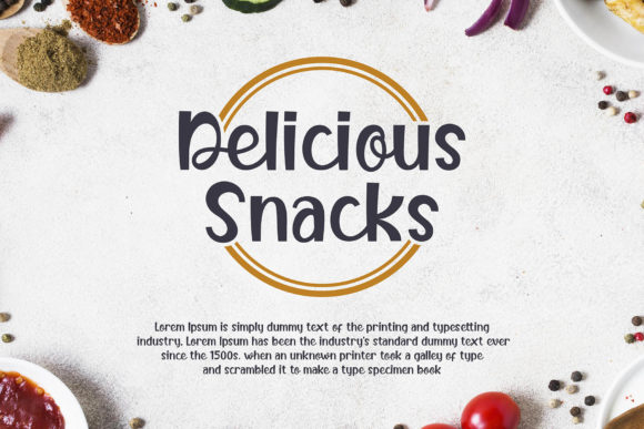 Butter Food Font - Preview 1