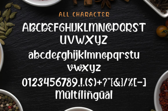 Butter Food Font - Preview 4