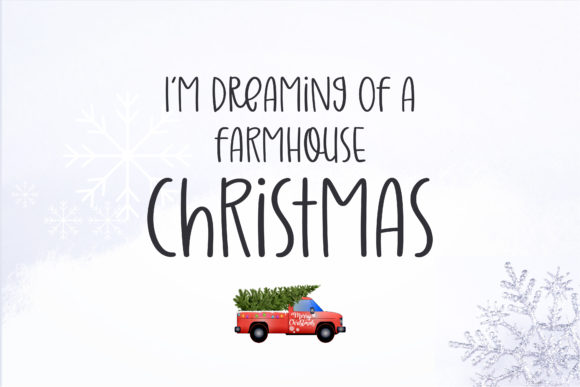 Farmhouse Christmas Font - Preview 1