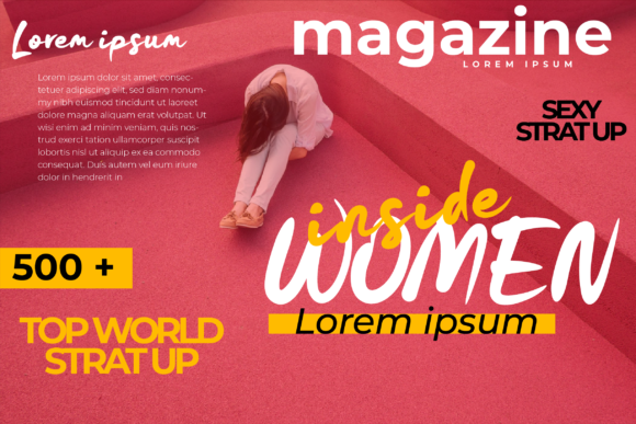 Frame Red Font - Preview 3