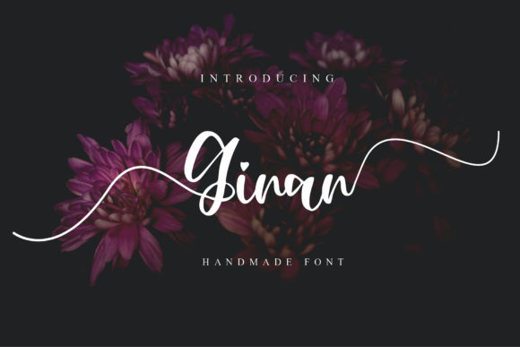 Ginan Font PNG with transparent background - Preview 1