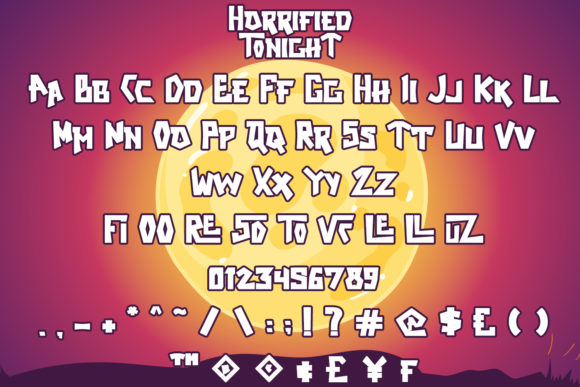 Horrified Tonight Font PNG with transparent background - Preview 6
