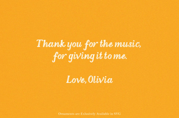 Love, Olivia Font PNG with transparent background - Preview 5