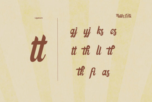 Mumbai Curry Font font preview - 2