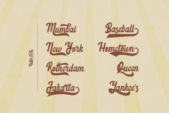 Mumbai Curry Font font preview - 6