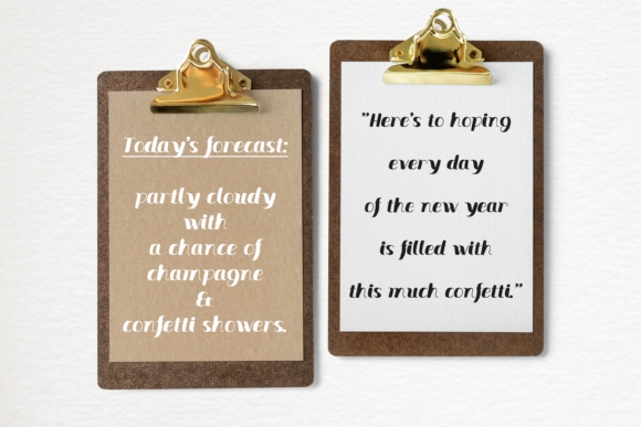 Party Streamers Font PNG with transparent background - Preview 2