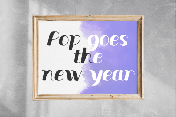 Party Streamers Font PNG with transparent background - Preview 4