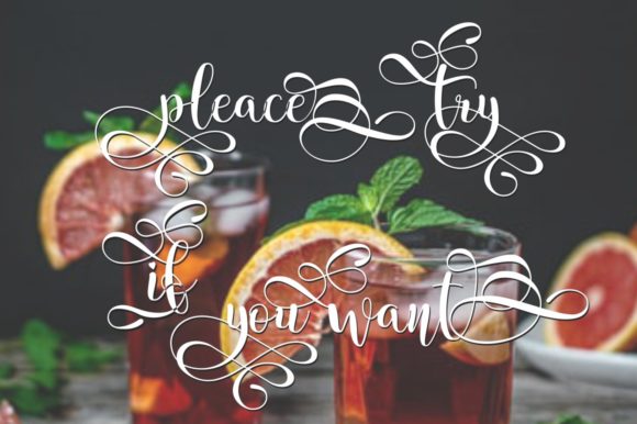 Putry Font PNG with transparent background - Preview 1