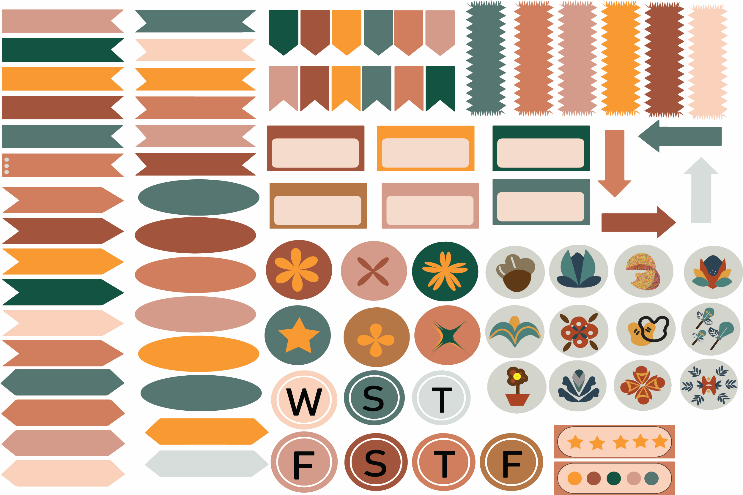 200 Digital Sticker Good Notes, Clipart Graphic by Nendiemeliaa ...