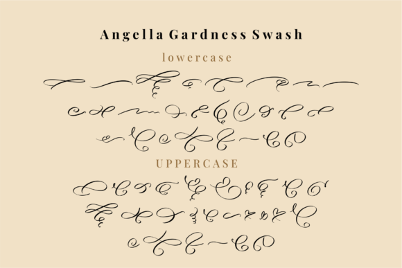 Angella Gardness Font - Preview 3