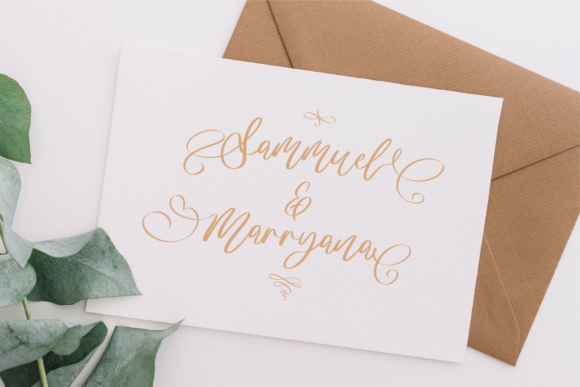 Angella Gardness Font - Preview 6
