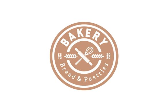 Bakery Badge Circle Vintage Logo Design