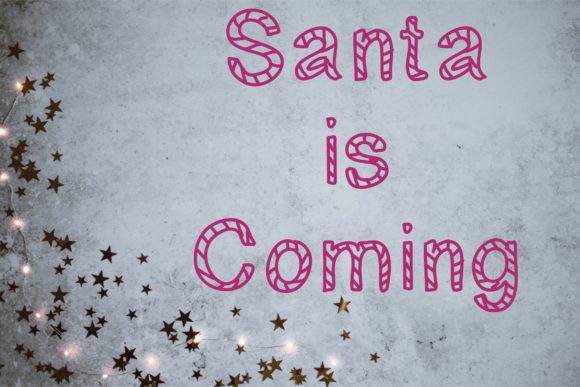 Christmas Holly Font - Preview 1
