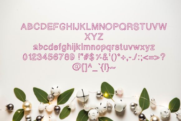 Christmas Holly Font - Preview 3