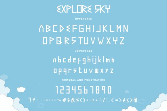 Explore Sky Font - Preview 3
