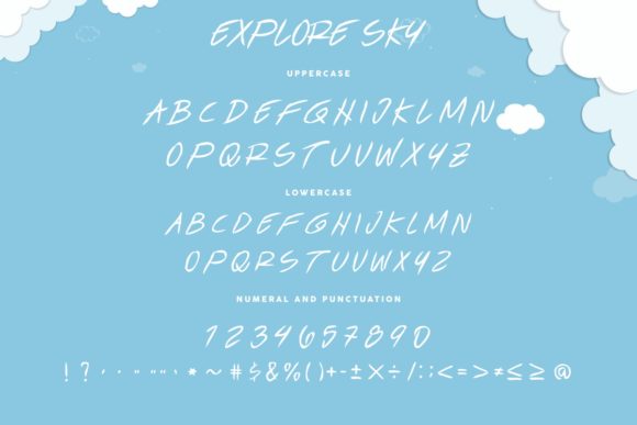 Explore Sky Font - Preview 6