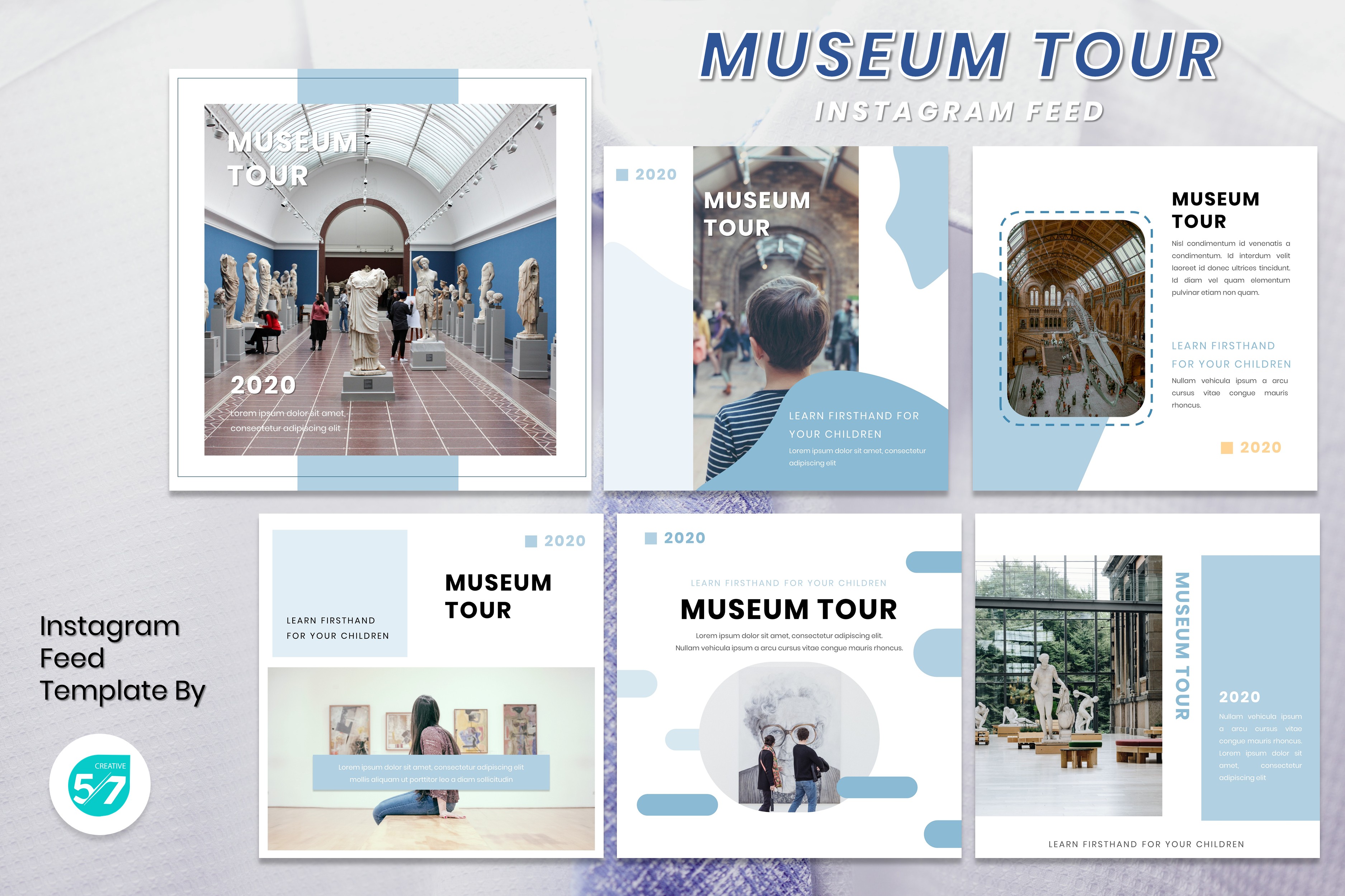 Plantilla para el Feed de Instagram del Tour del Museo